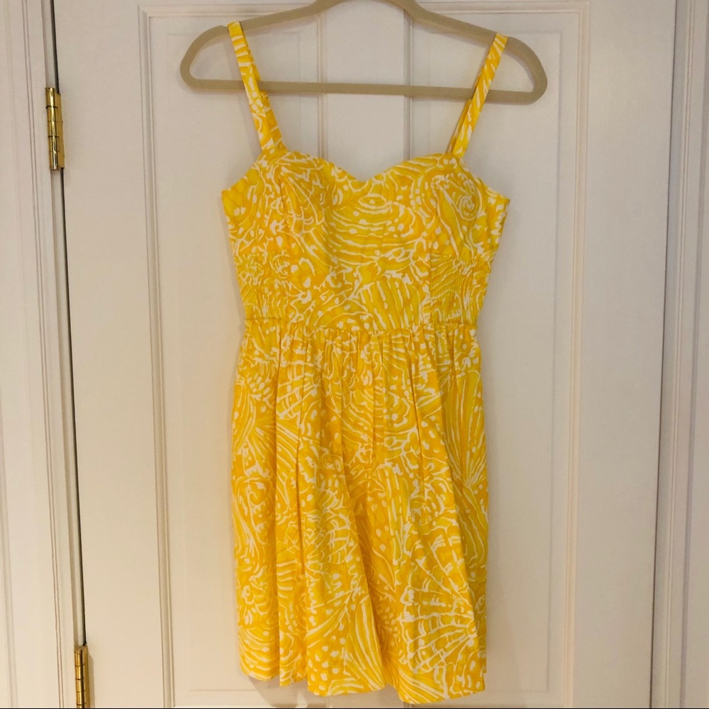 Lilly Pulitzer Dress in Yellow Seacups